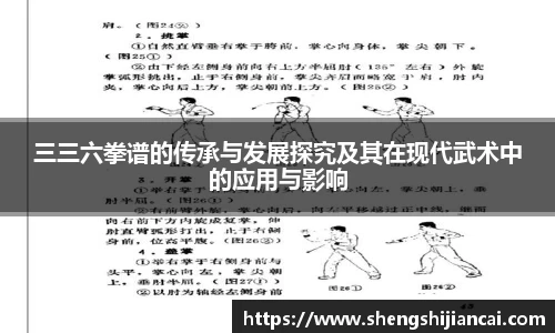 三三六拳谱的传承与发展探究及其在现代武术中的应用与影响